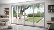 Menuiseries aluminium : coulissant double rail