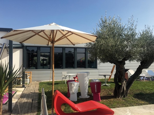 Parasols : bistrot bambou