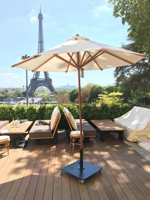 Parasols : bistrot bambou